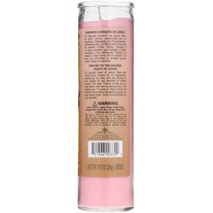 Corazon Jesus Unscented Candle, Red   552702690